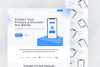 design landing web pages UX UI with figma