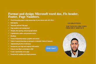 format and design your paper
