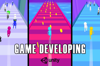 develop 3d, 2d game using unity for android, ios, web, PC
