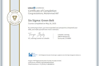 assist you in lean manufacturing and six sigma projects