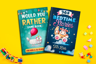 design children book cover, ebook or audiobook cover