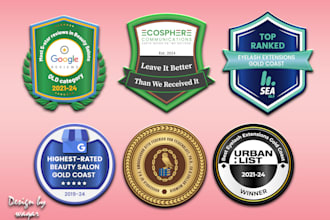 design award, digital, shield, web badge, seal and stamp