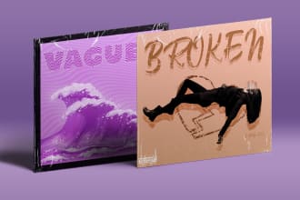 design album cover or single art under 10h