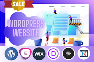 create a responsive sales page, landing page, and wix in wordpress