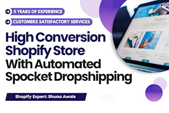 create your high converting shopify store with spocket dropshipping