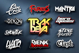 make dj, band, music, rap, rock, and text  logo