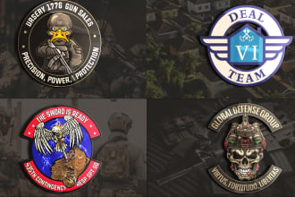 design skull, army, military tactical badge or emblem logo