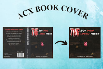 convert your book cover to audible acx book cover