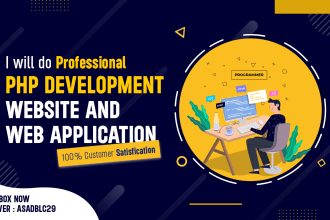 develop custom websites and web apps with professional PHP development