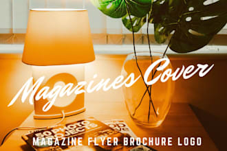 design creative magazine cover and infographics