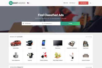 design a professional classified website in wordpress