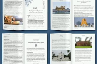 do book layout design, typesetting for print and ebook