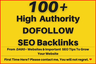 make high quality SEO link building with dofollow backlinks for google ranking