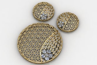 design 3d flowers rings for you