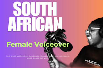 south african accent female voiceover