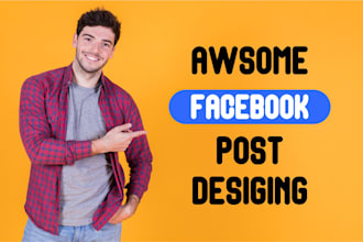 awesome facebook post design, eye catchy social media image