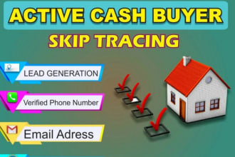 do build active cash buyer leads list with skip tracing