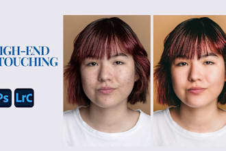 do high end photo retouching and editing