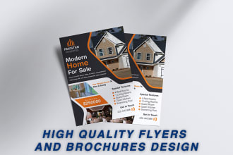 design modern flyer, brochure and poster