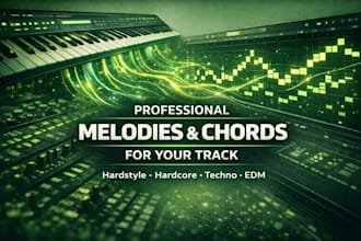 create melody and chords for your edm, techno, hardstyle track