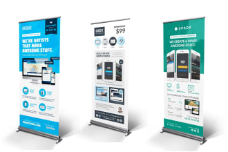 design professional roll up banner