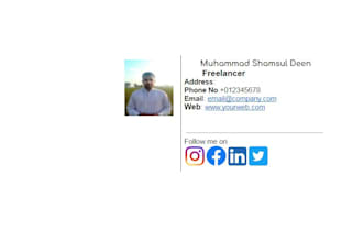 create professional email signature