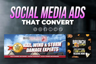 design facebook ad creatives or instagram posts that convert