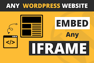 create embedded iframe on any wordpress website or fix issue