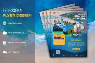 do creative flyer design, brochure or leaflet within 6 hours