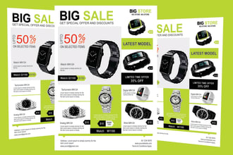 design professional product sale and promotion or advertisement flyer