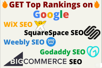 do pro SEO of squarespace,weebly,wix,godaddy,bigcommerce