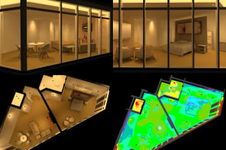 do lighting design, lux calculation and 3d rendering using dialux evo