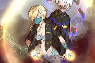 draw cute anime art for cheap