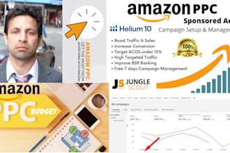 setup PPC amazon advertisement campaigns optimize and manage
