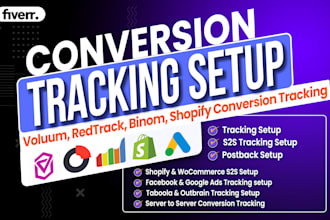 setup voluum, redtrack, and shopify s2s conversion tracking
