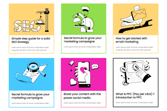 design modern illustration for your article or blog post
