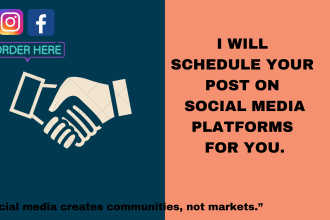 schedule post on social media for you