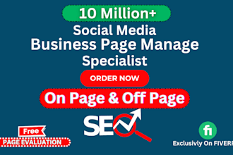 create, setup and manage facebook business page