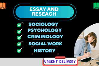 do sociology, social work, gender study , history, psychology tasks