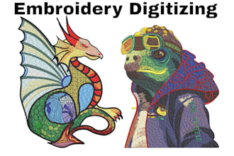 do quickly embroidery digitizing into pes dst in 1 hour