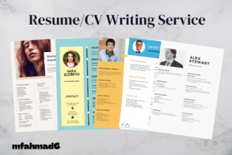 design professional resume, rewrite CV, and cover letter