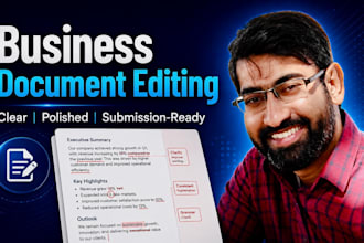 proofread proposals and business report documents