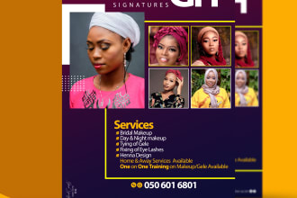 design a flyer, bifold, trifold brochure, logo for any event