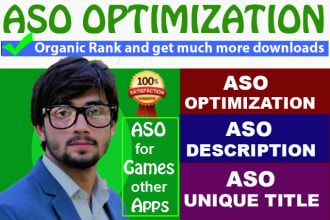 do app store optimization, aso description, title of play store games and apps
