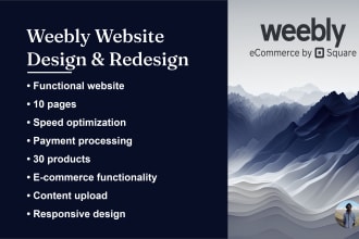 do weebly website design or weebly website redesign