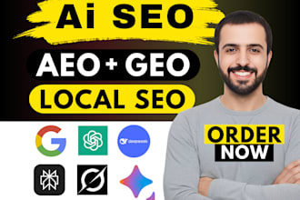 do complete monthly GEO, aeo, local and off page SEO backlinks for ai search