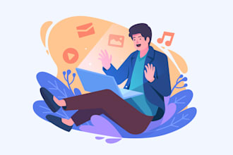 create custom flat design illustration