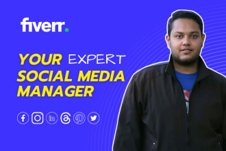 do social media marketing and be your social media manager