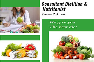 be your dietitian and make the best meal plans