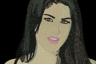 design your embroidery designs  dst,pes,pxf  logo in one hour